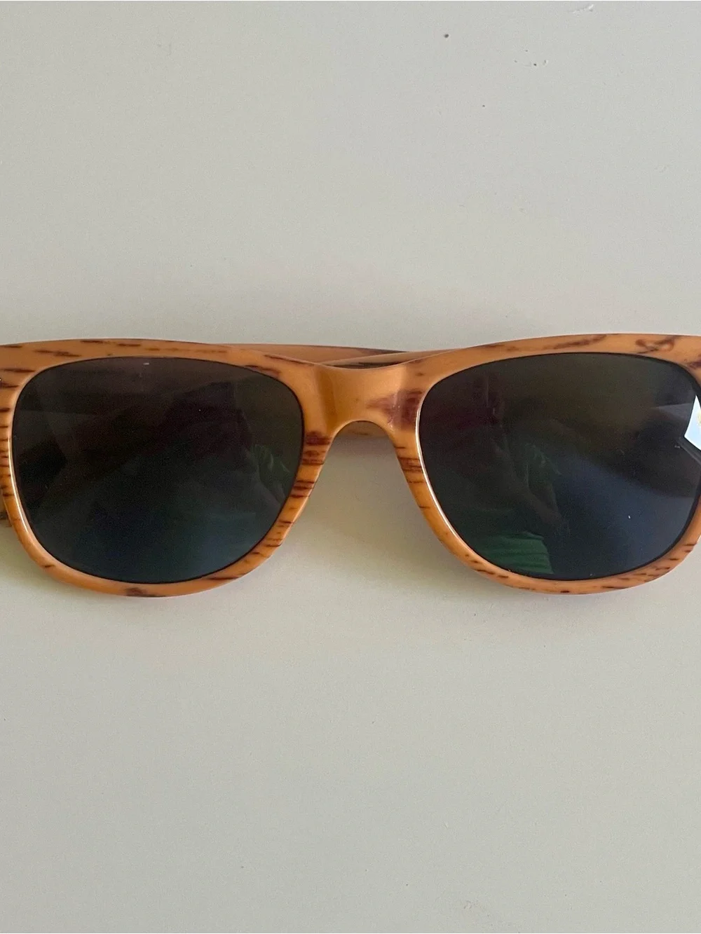 Kids Orange Woodgrain Sunglasses